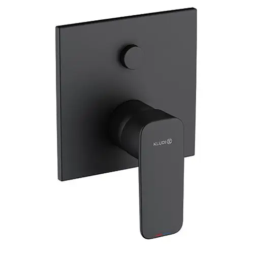 KLUDI PU & STYLE UP-Wafü-/Br.-EHM Set m. Funktionseinheit, eigensicher, für KLUDI SLIM.BOXX 88022, mattschwarz, 407633975, Artikel in Kategorie